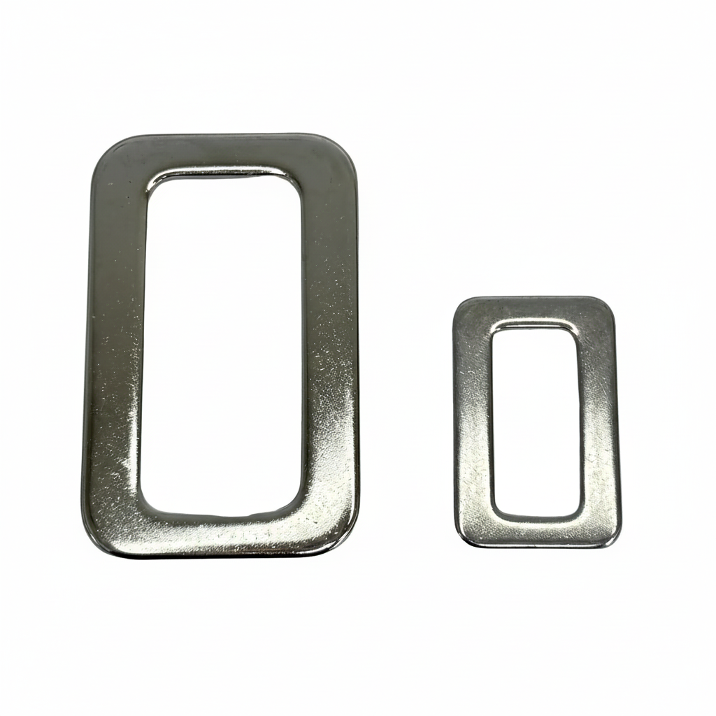 Stainless Steel Rectangular Rings – Vertical