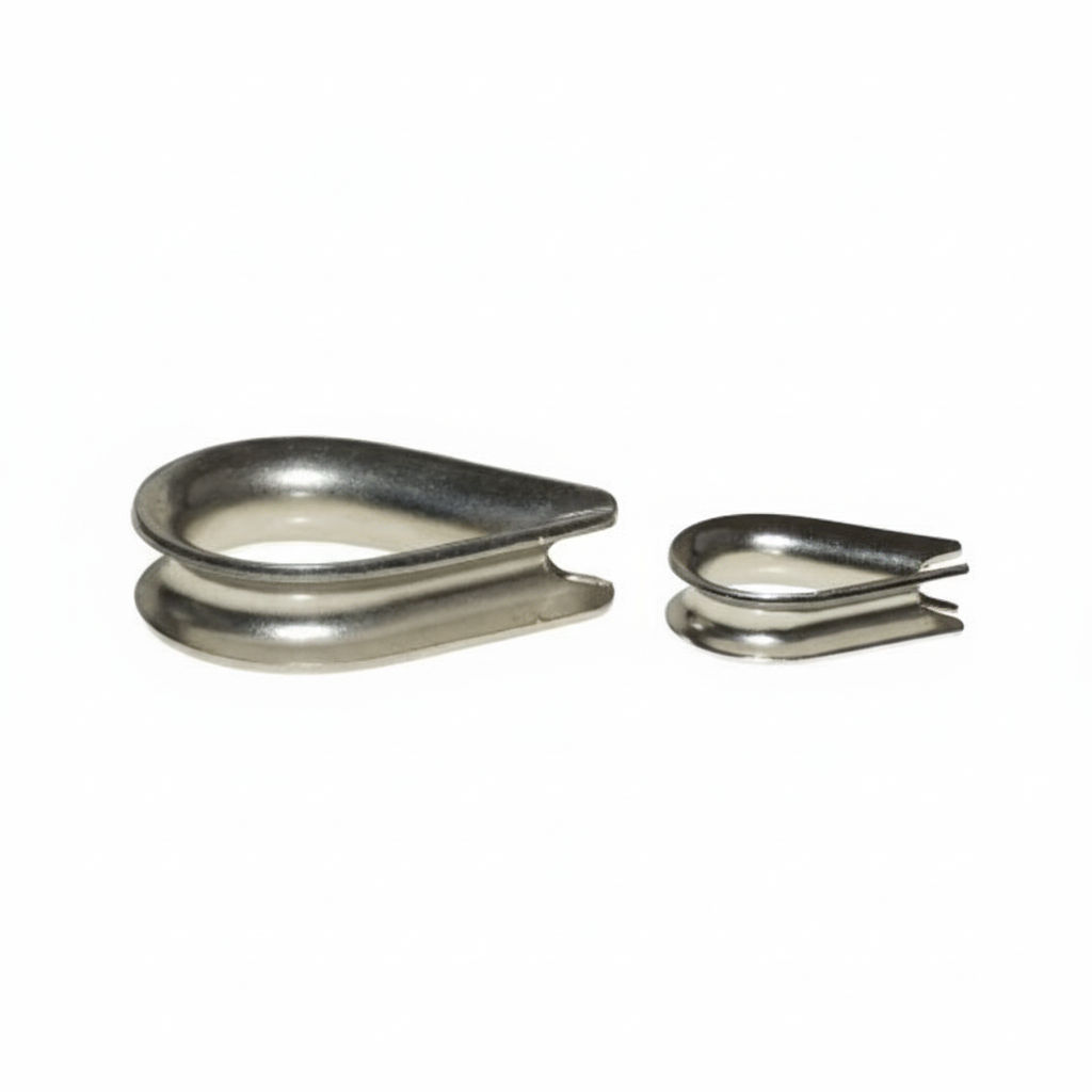 Stainless Steel Rope Thimbles Side by Side 1:1