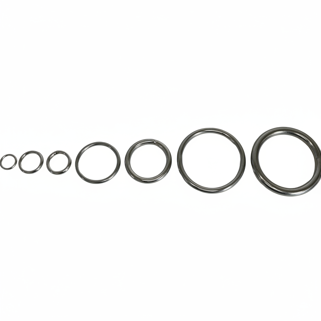 Stainless Steel Welded O-Rings – Size Range