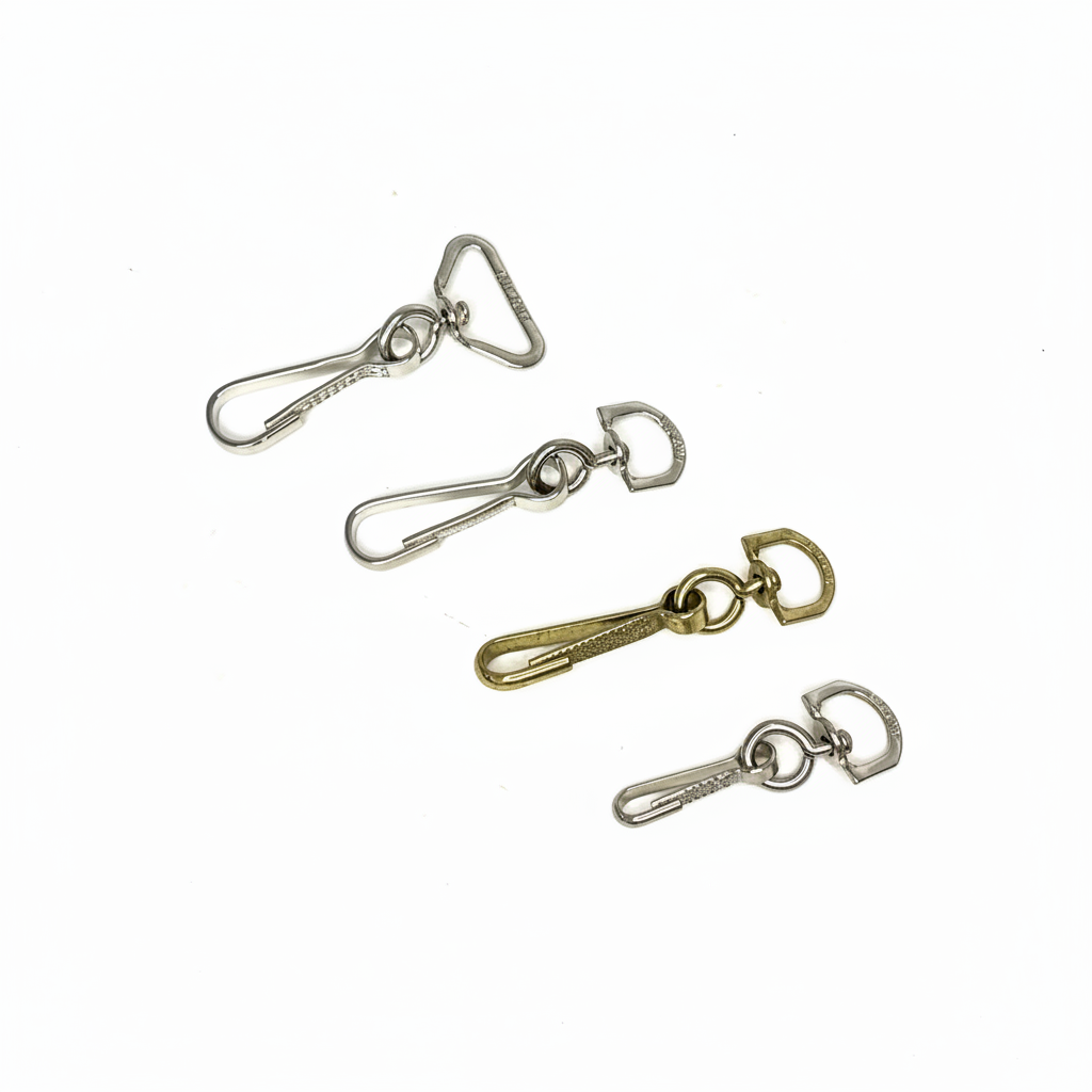 Swivel Snap Hooks Diagonal Brilliant White