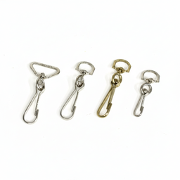 Swivel Snap Hooks Four Finishes Brilliant White Background