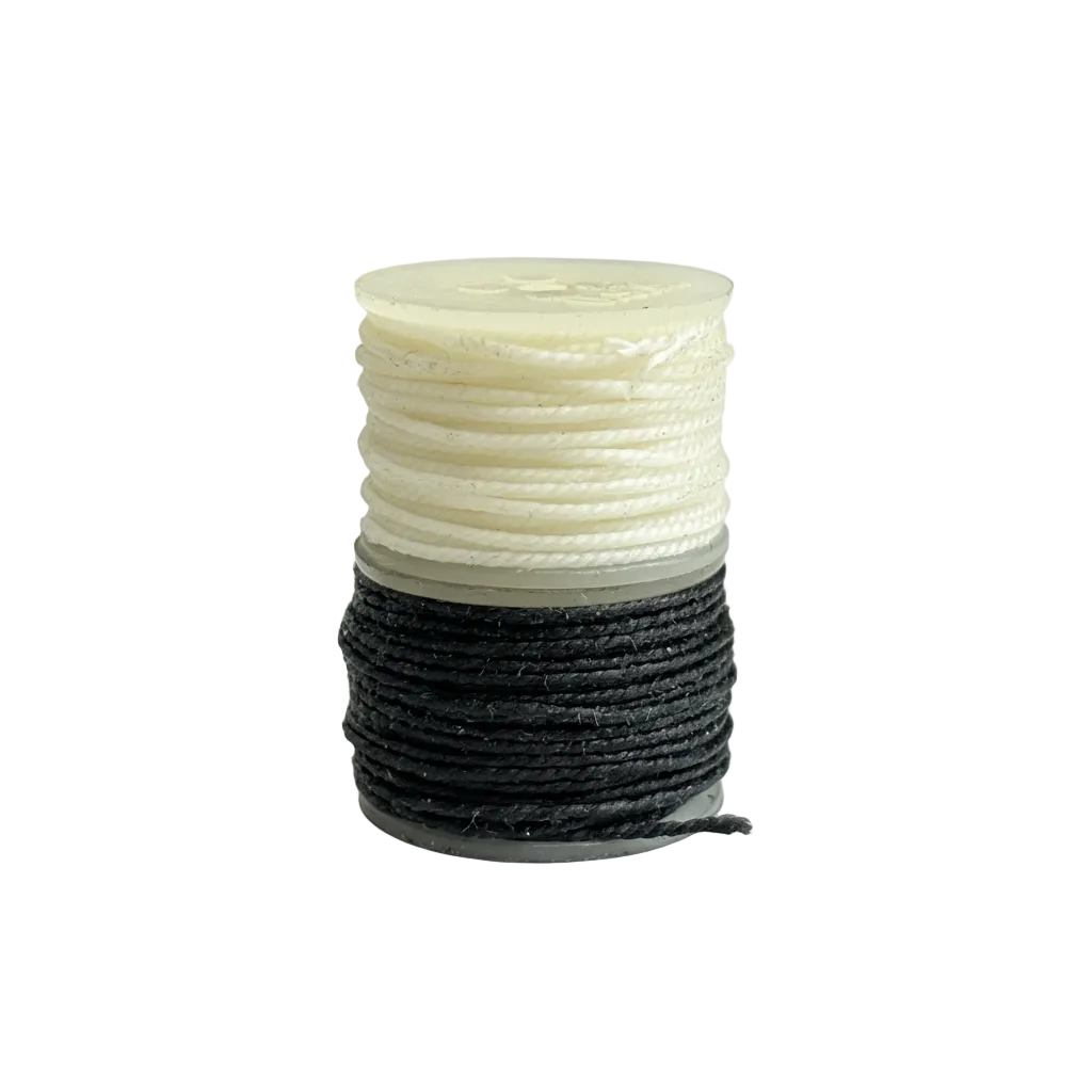 Waxed Thread Spools Stacked White BG 1:1