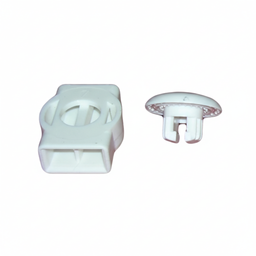 White Cord Lock Components – 1:1