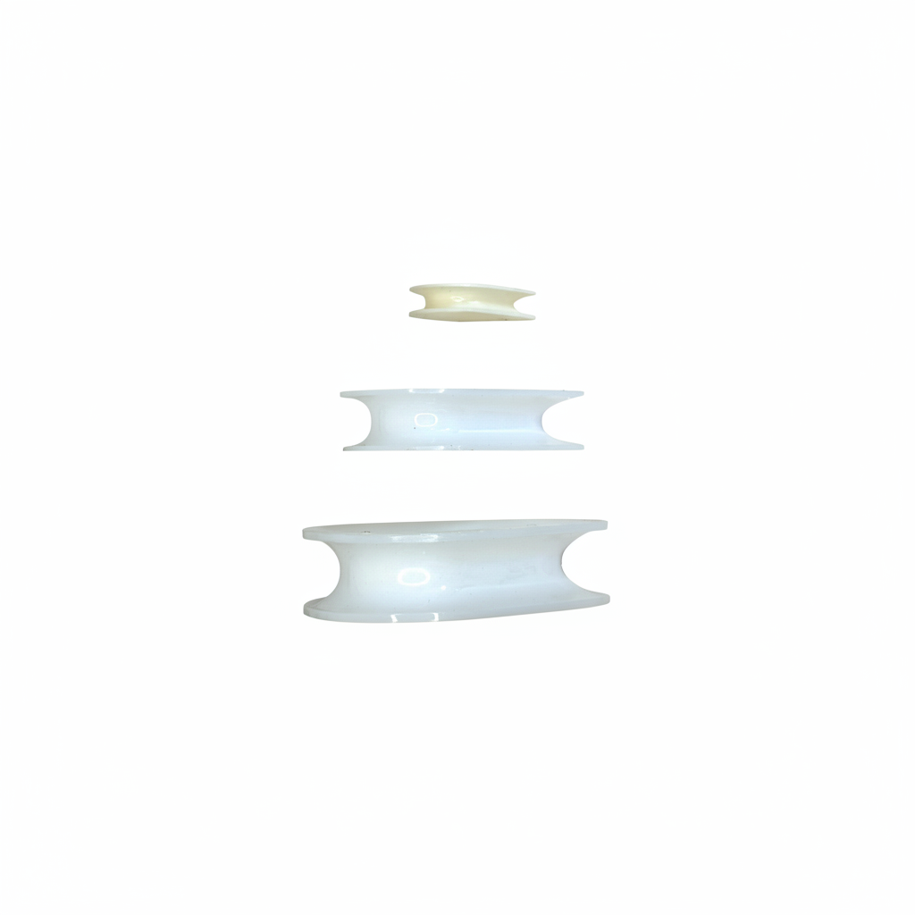 White Plastic Cleats – Brilliant White Background 1:1