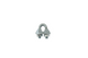 Wire rope clip on white background